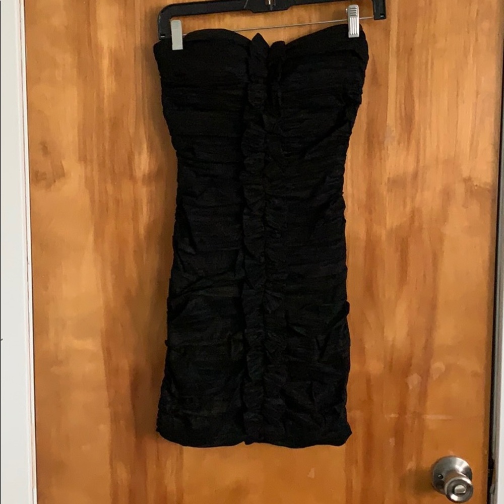 Size 7 strapless black dress